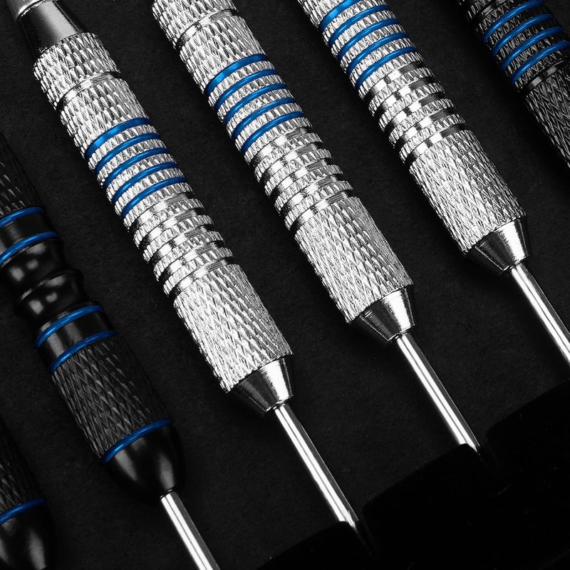 Turnart Darts Metal Tip Set - Steel Tip Darts Darts Set Professional Metal Darts 12 pcs 22/24 Grams Pro Dart Set with Stylish Case Aluminum Shafts Extra 9 Flights - Image 2